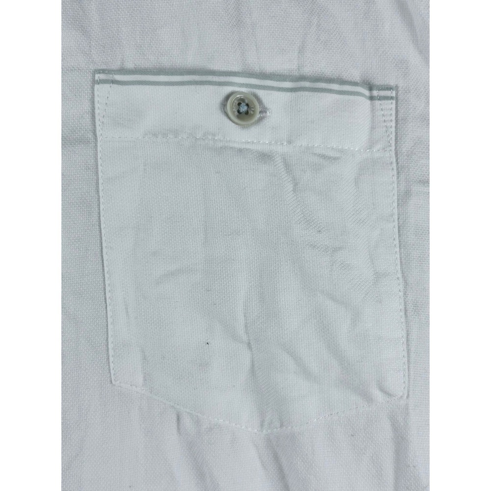 Ted Baker London White Short Sleeve Button Down Shirt Size 2 MMA-WALLABI-TH9M
